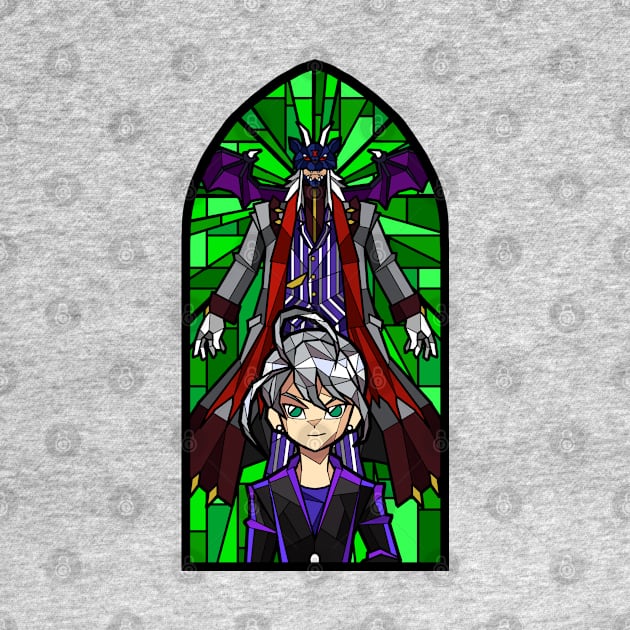 Digistained Glass Ryouma by NightGlimmer